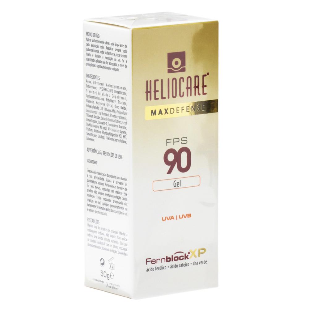 Protetor Solar Heliocare Max Defense Gel Fps 90 50G - drogariamoderna